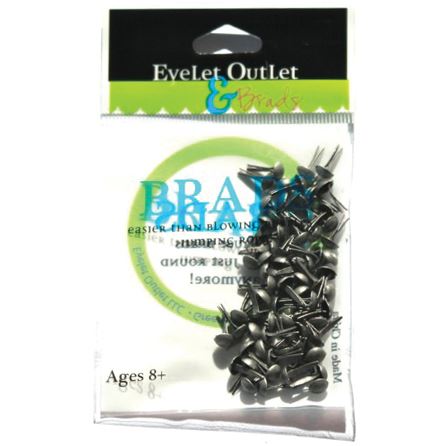 Brads 4 mm - Brushed silver (argent)