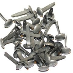 Brads 8 mm - Brushed silver (argent)