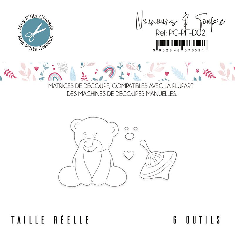 Dies Mes Ptits Ciseaux - Nounours et toupie
