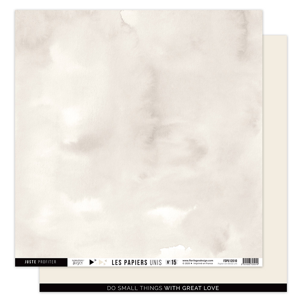 Papier uni N15 Beige Lin