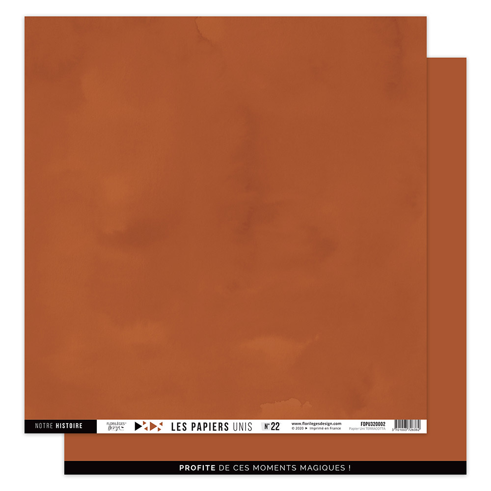 Papier uni N22 Terracotta