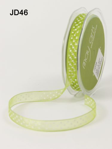 Ruban transparent  pois blanc ANIS