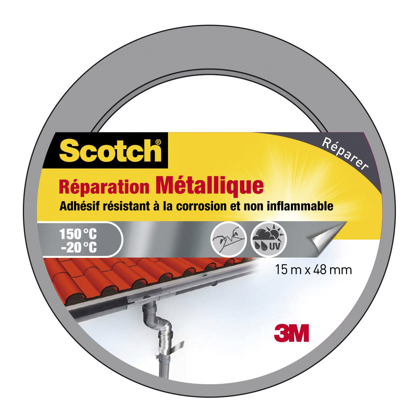 Adhsif Scotch mtallique