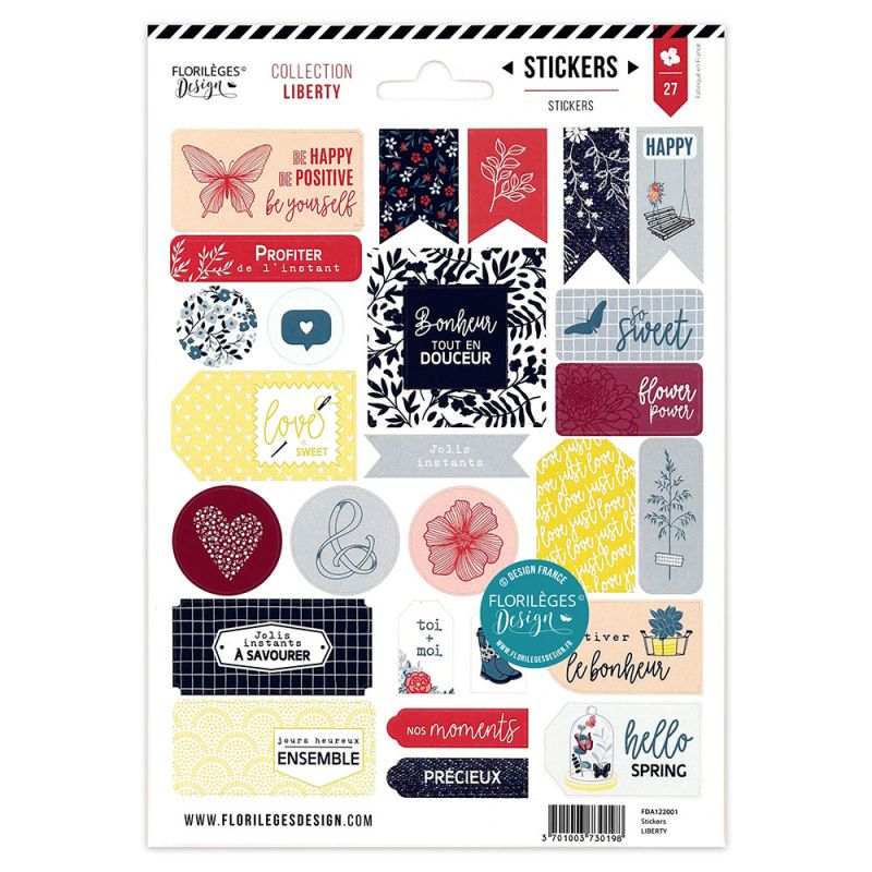 FLORILEGES - Stickers LIBERTY
