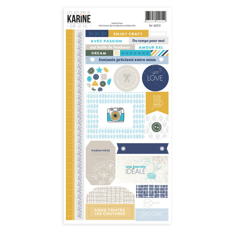 LES ATELIERS DE KARINE - Stickers 15 x 30 SUR LE FIL