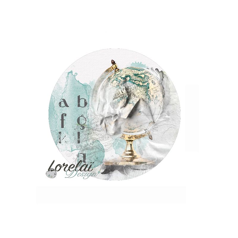 LORELAI DESIGN - Badge MEMENTO Globe
