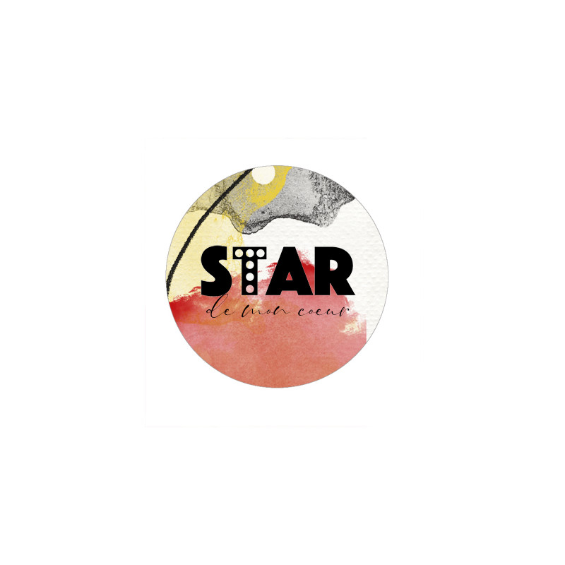 LORELAI DESIGN - Badge STAR de mon coeur