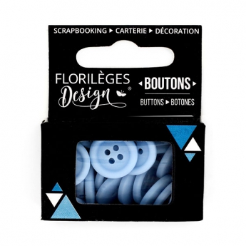Boutons Bleu acier