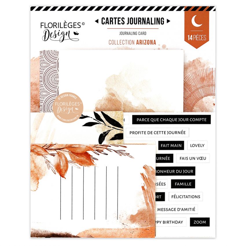 FLORILEGES - Cartes journaling ARIZONA