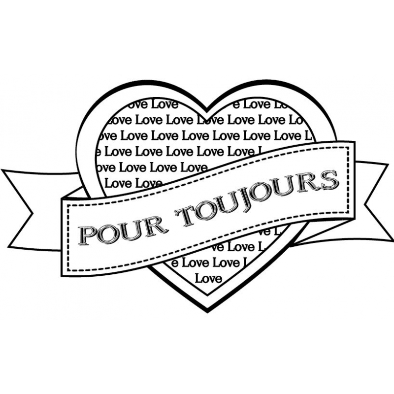 Tampon - Coeur pour toujours