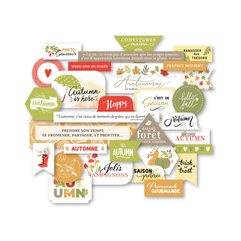 Die-cuts Mes Ptits Ciseaux - Automne gourmands