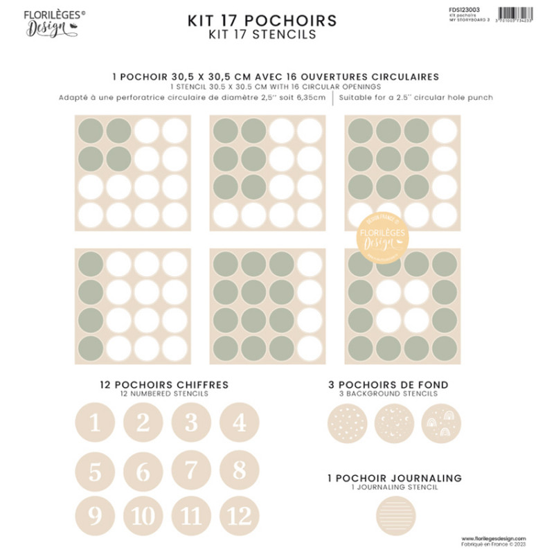 Kit pochoirs MY STORYBOARD 3
