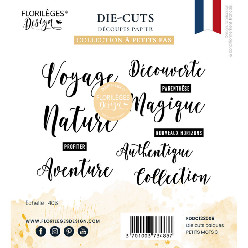 Die cuts calques imprims PETITS MOTS 3