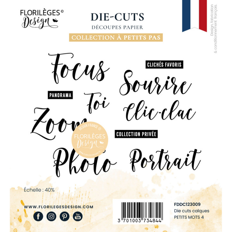 Die cuts calques imprims PETITS MOTS 4