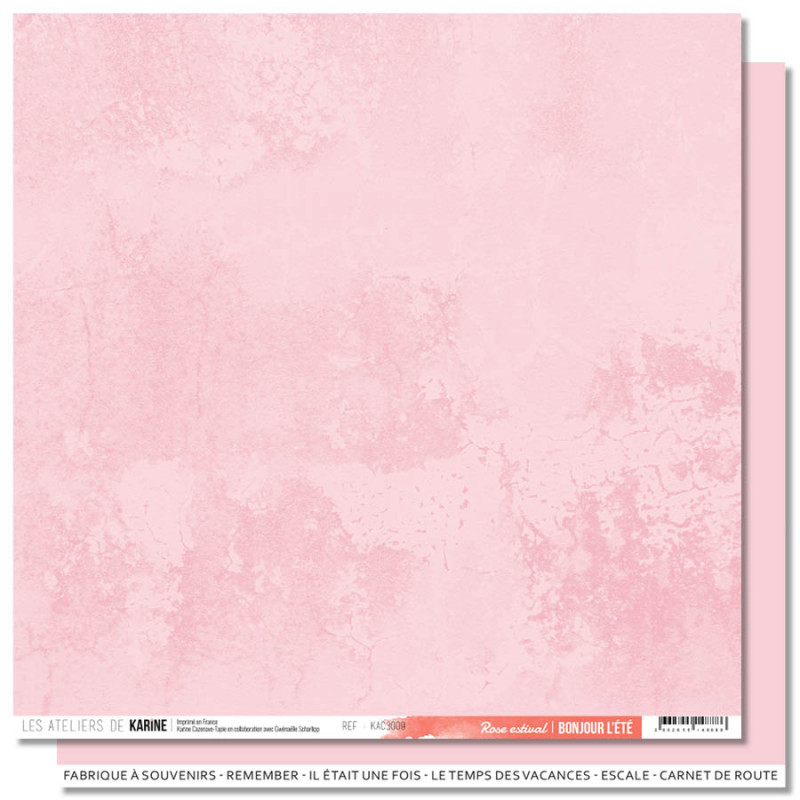 LES ATELIERS DE KARINE - BONJOUR LETE - Rose estival