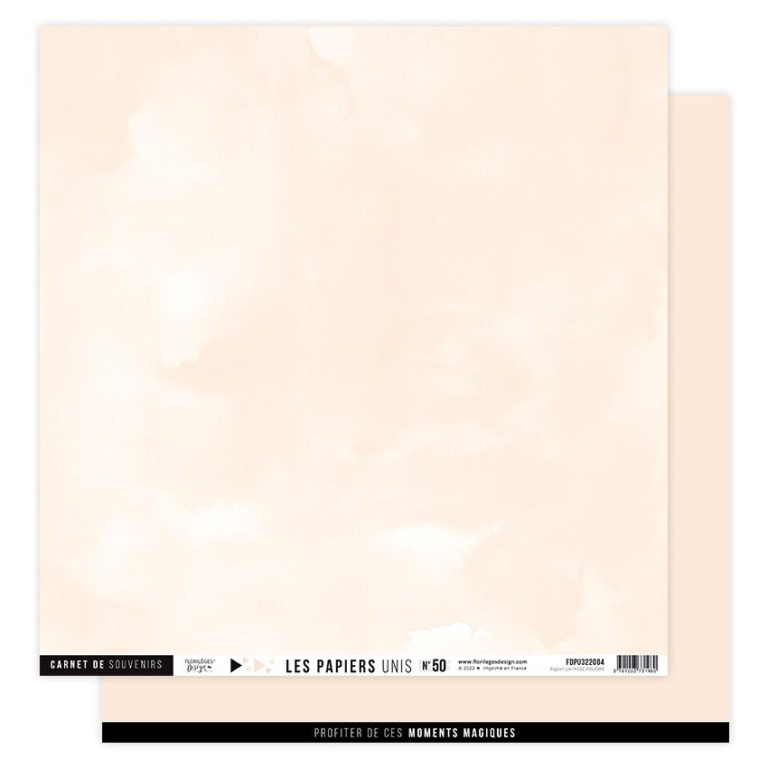 Papier uni N50 Rose poudr