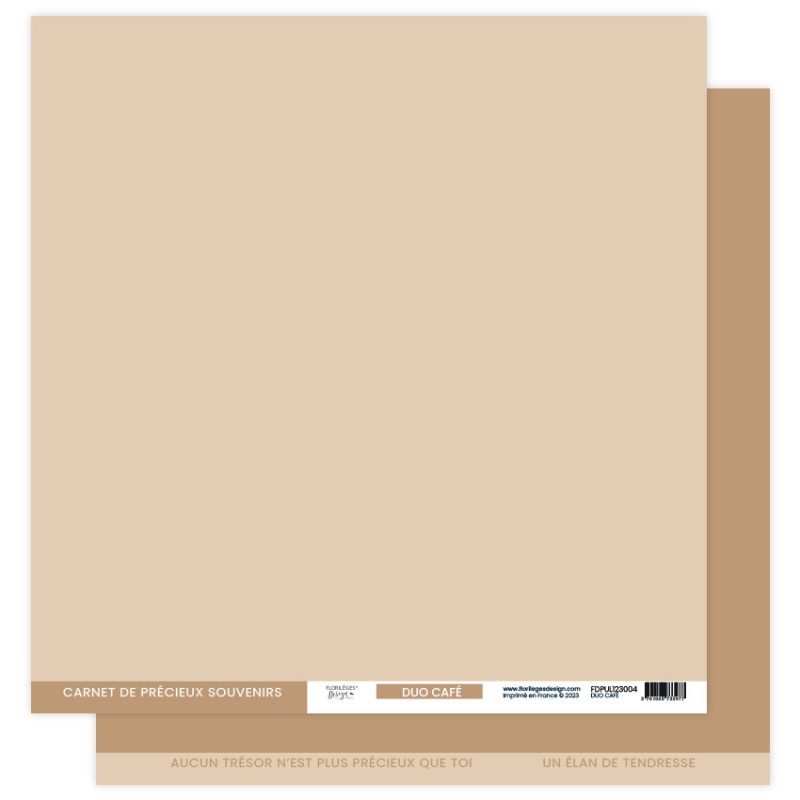 Papier uni FLORILEGES Duo Caf