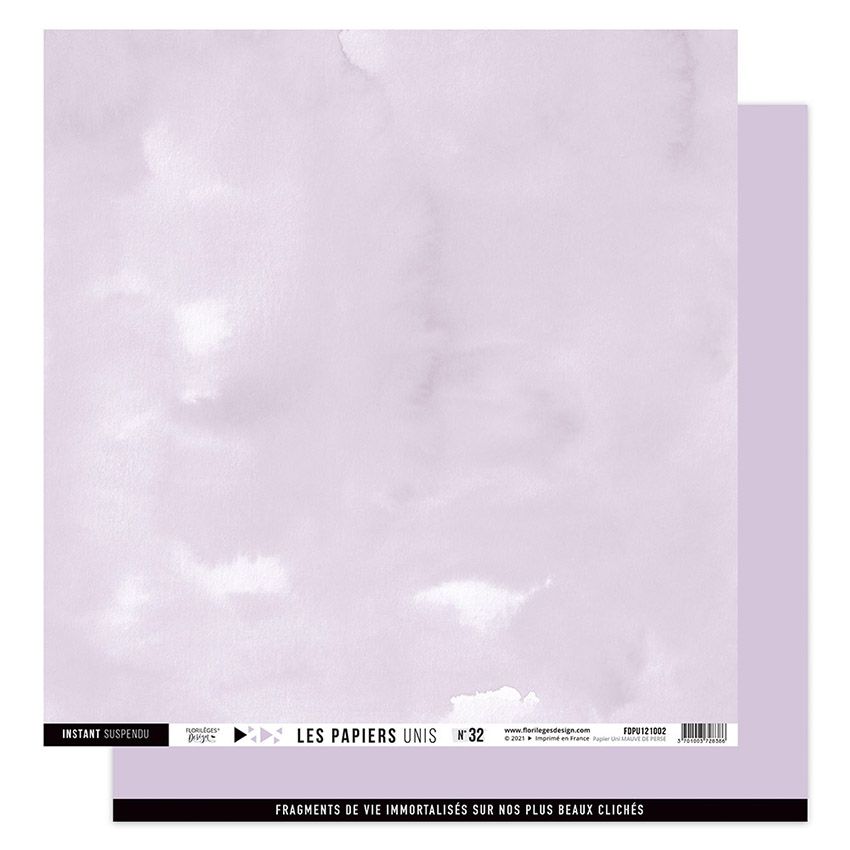Papier uni N32 Mauve de Perse
