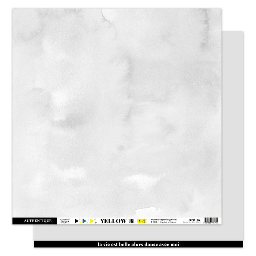 Papier uni N4 Gris doux