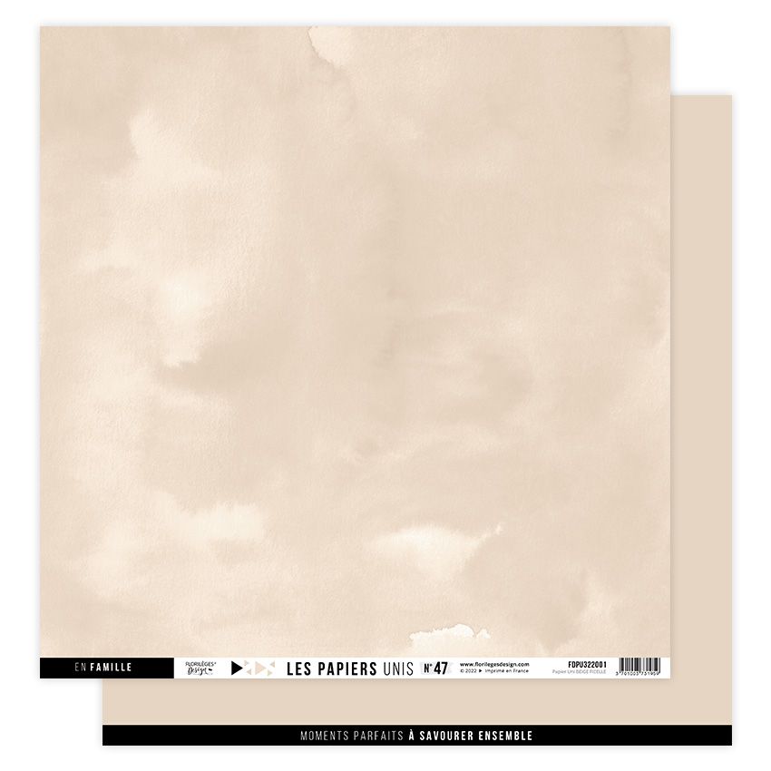Papier uni N47 Beige ficelle