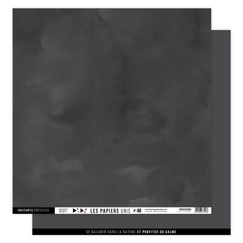 Papier uni N48 Charbon