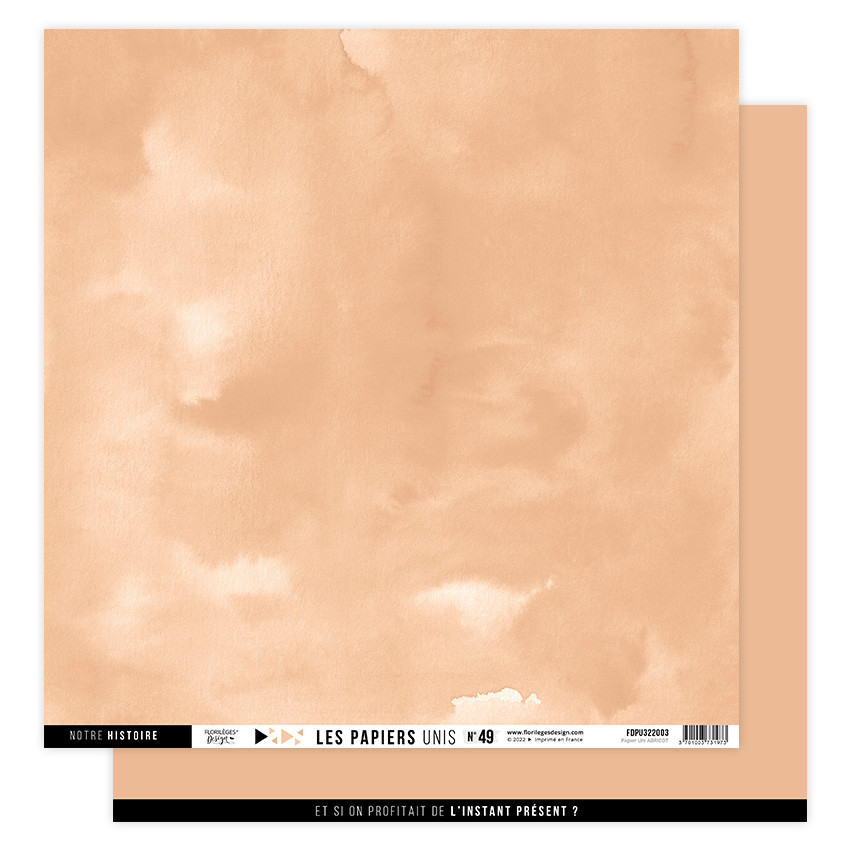 Papier uni N49 Abricot