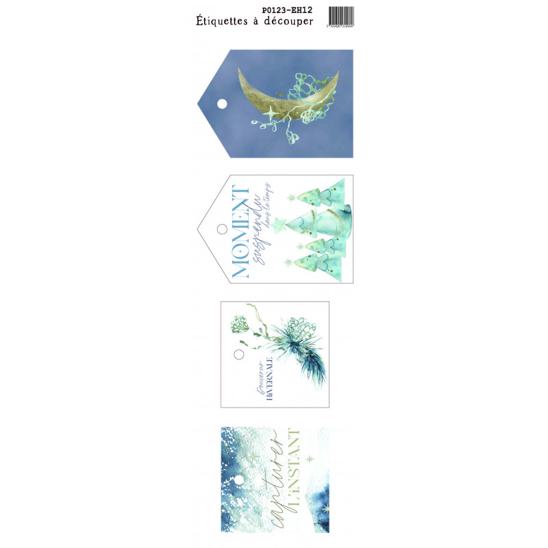 COMPTOIR DU SCRAP - Eclipse Hivernale - Planche de tags