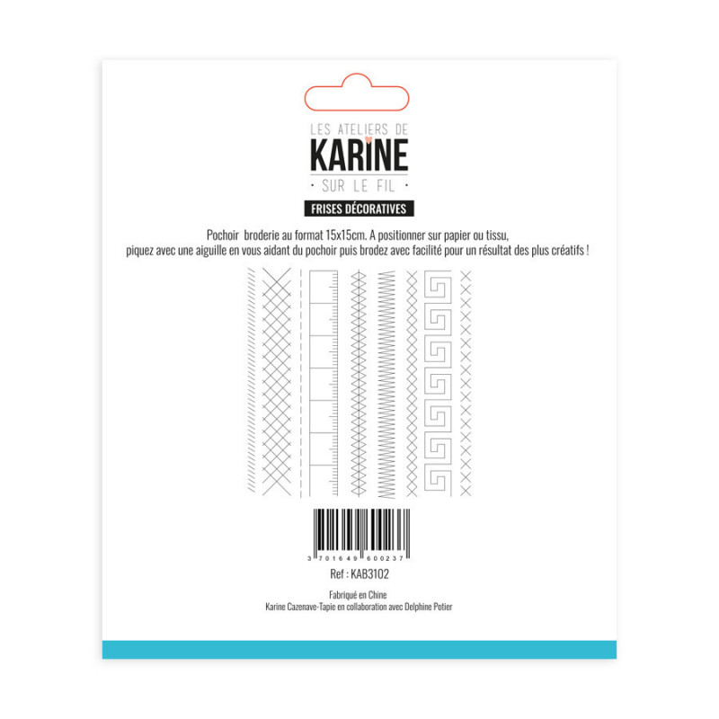 Pochoir broderie - Frises dcoratives