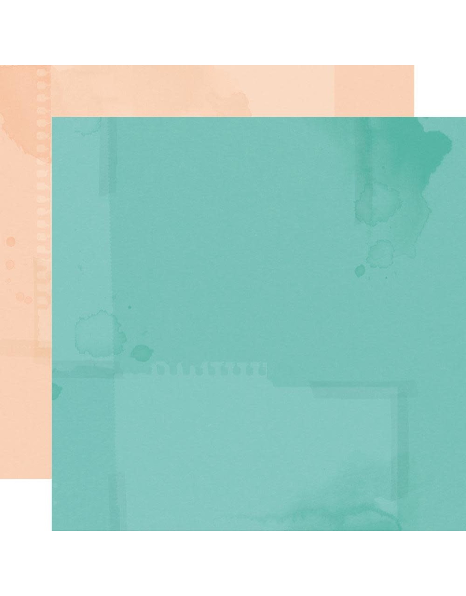 Simple Vintage Cottage Fields - Aqua Salmon