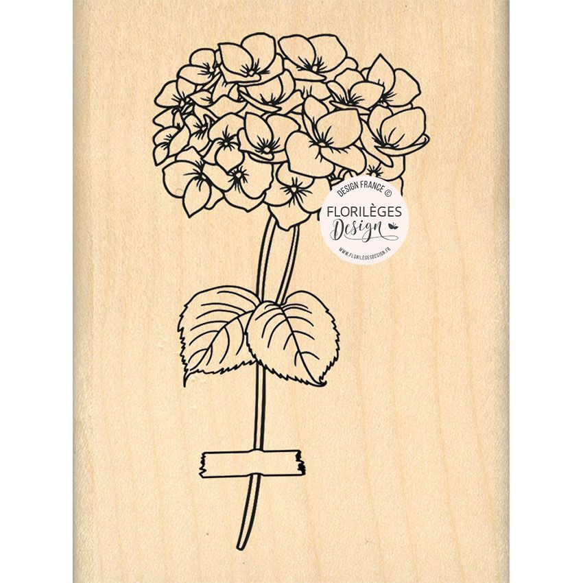 Tampon bois - Hortensia