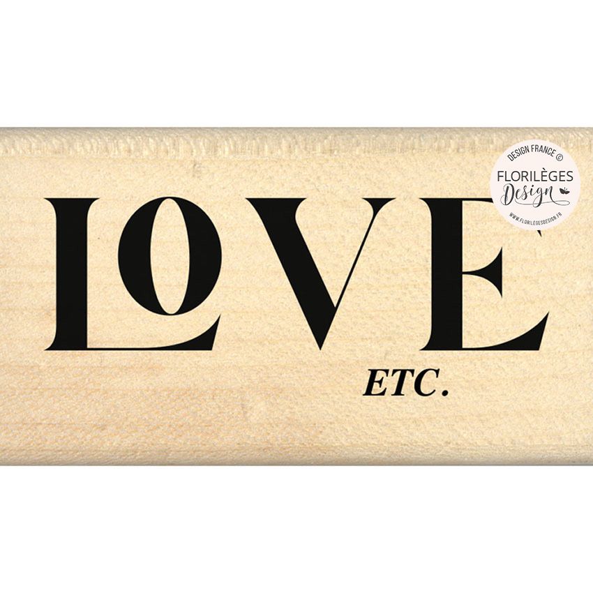 Tampon bois - Love etc