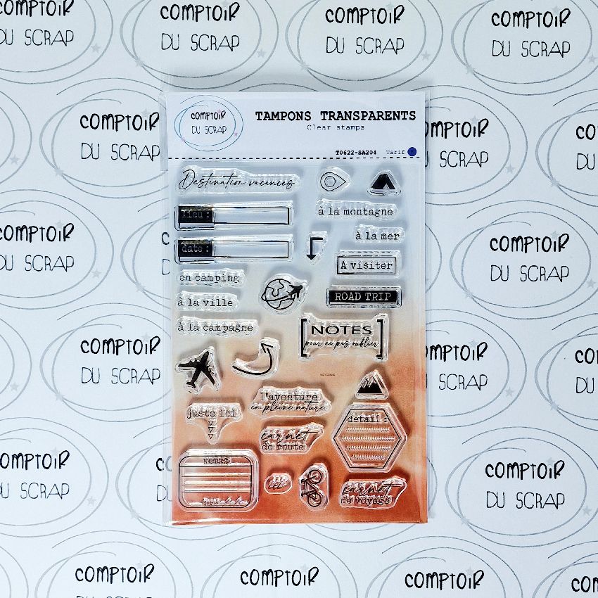 COMPTOIR DU SCRAP - Tampon Destination vacances