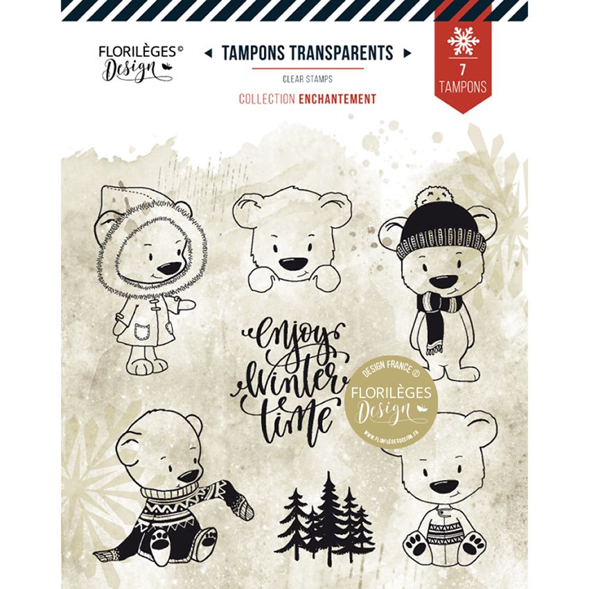 Tampon clear - Oursons d’hiver Tampon clear - Oursons d’hiver