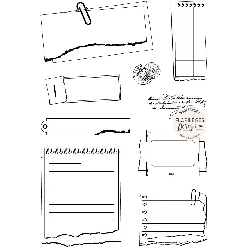 Tampons clear - Etiquettes composes