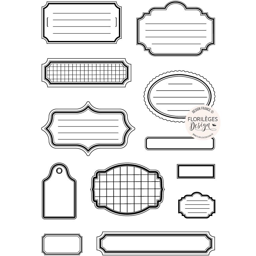 Tampons clear - Multi tiquettes