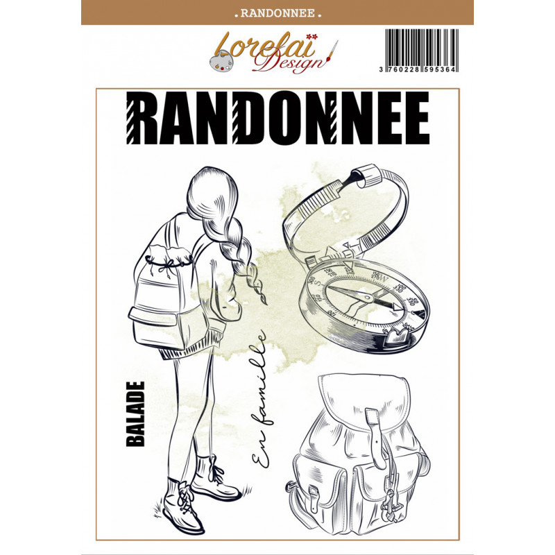 LORELAI DESIGN - Planche tampons clear Randonne