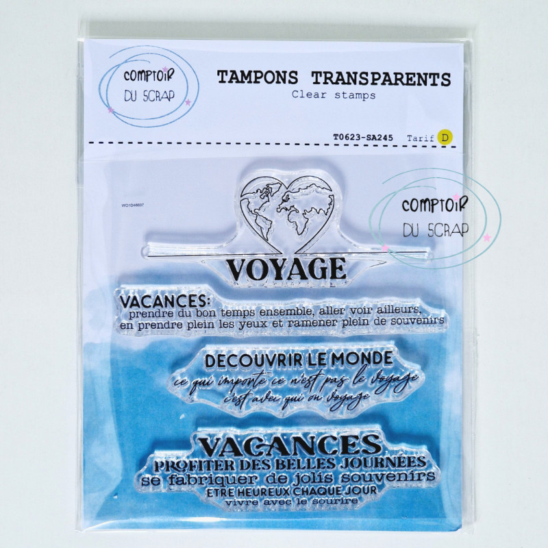 COMPTOIR DU SCRAP - Tampon Dfinitions voyage