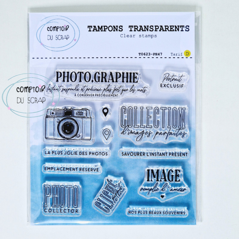 COMPTOIR DU SCRAP - Tampon Mots photographie